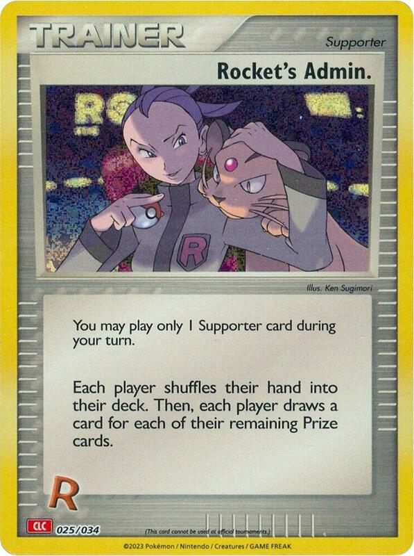 Rocket's Admin. (CLC) 025/034 from Trading Card Game Classic