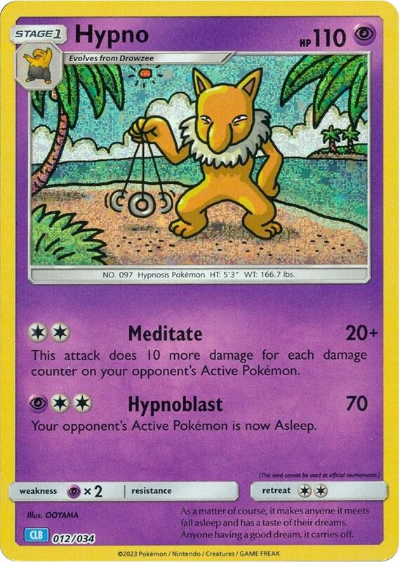 Hypno 012/034 from Trading Card Game Classic