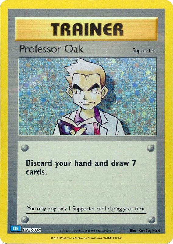 Professor Oak (CLB) 025/034 from Trading Card Game Classic