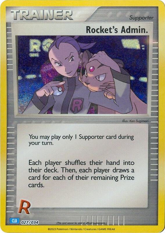 Rocket's Admin. (CLB) 027/034 from Trading Card Game Classic