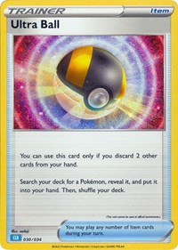 Ultra Ball (CLB) #030/034 from Trading Card Game Classic Pokemon card image