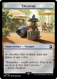 Treasure (0002) // Skeleton Pirate Double-Sided Token Pokemon card image