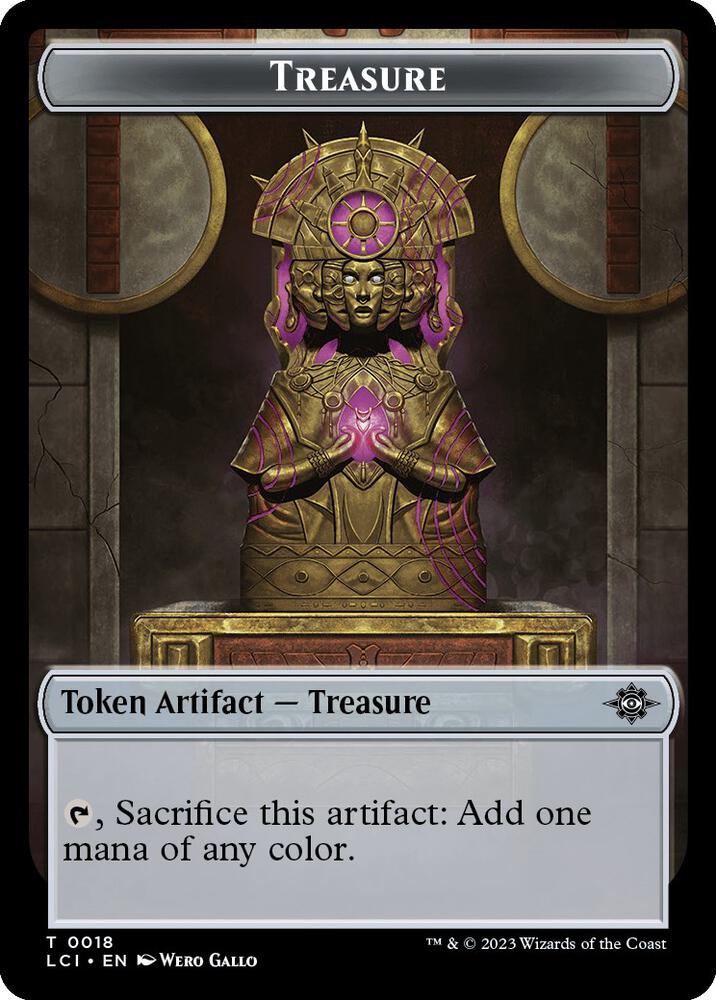Treasure (0018) // Dinosaur (0001) Double-Sided Token