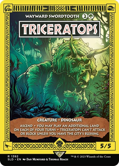 Triceratops Wayward Swordtooth