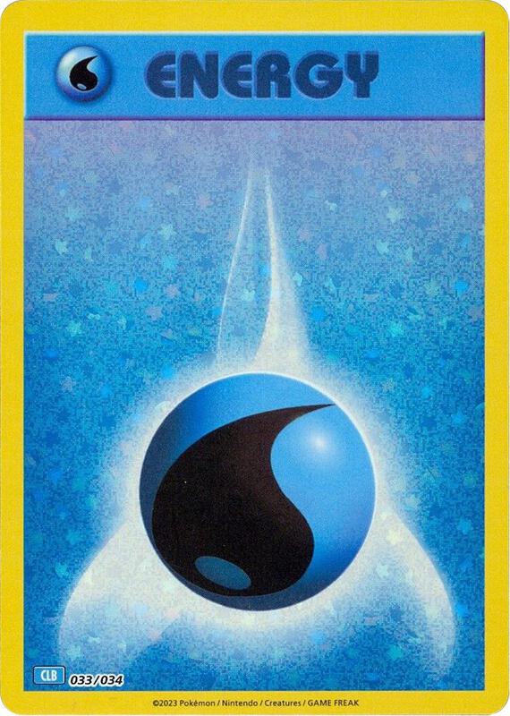 Basic Water Energy 033/034 from Trading Card Game Classic