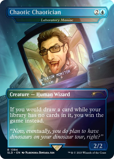 Chaotic Chaotician Laboratory Maniac Rainbow Foil
