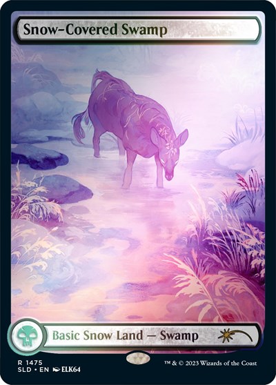 Snow Covered Swamp 1475 Rainbow Foil