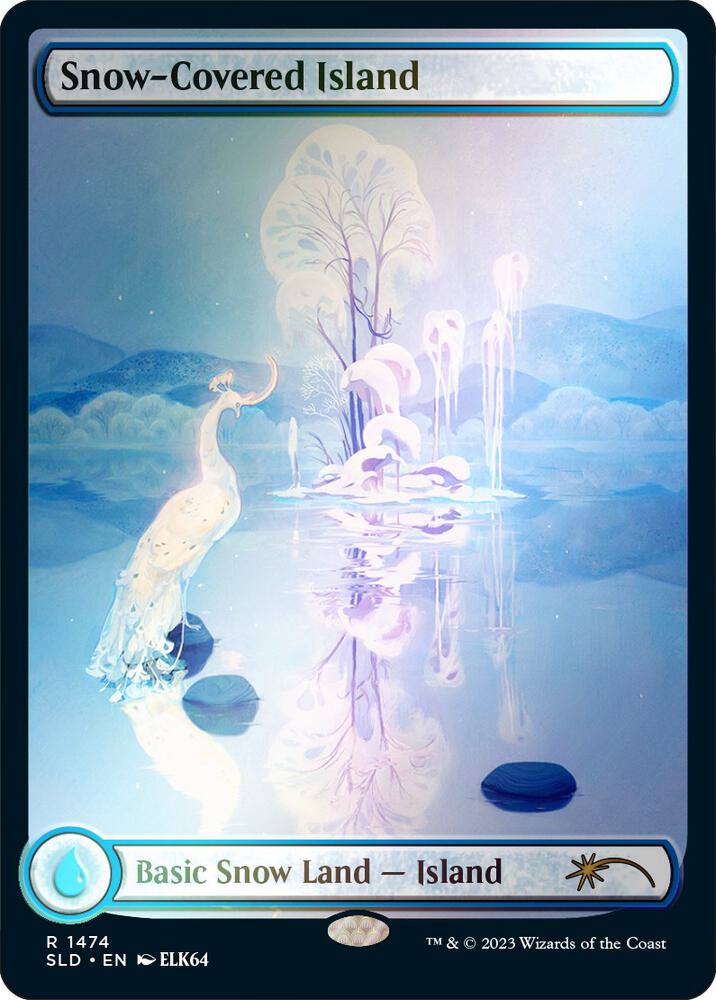 Snow-Covered Island (1474) (Rainbow Foil) - Secret Lair Drop