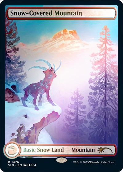 Snow Covered Mountain 1476 Rainbow Foil