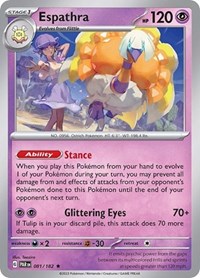 Espathra - 081/182 (Non-Holo) #081/182 from Deck Exclusives Pokemon card image
