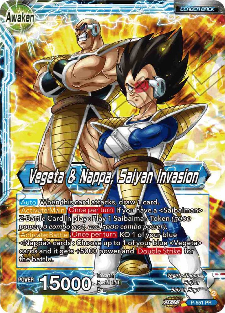 Nappa // Vegeta & Nappa, Saiyan Invasion - Promotion Cards