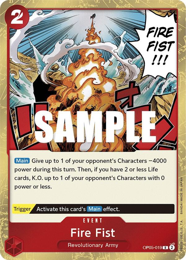 Fire Fist onepiece card