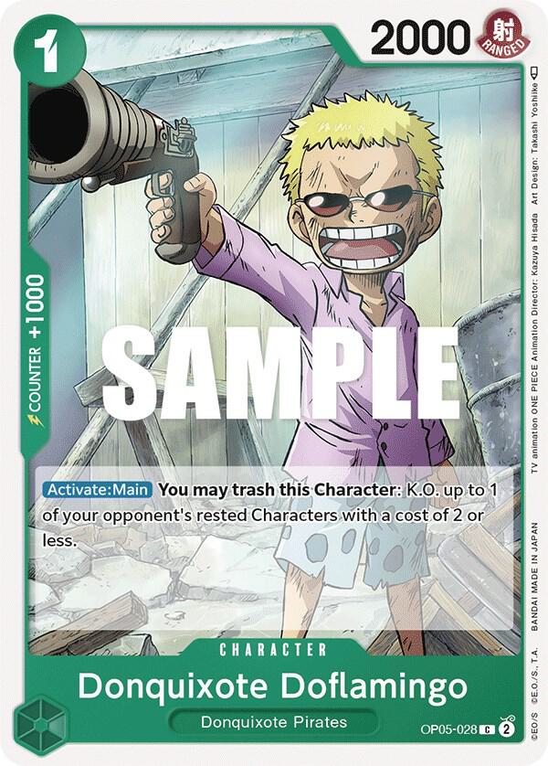 Donquixote Doflamingo 028 onepiece card