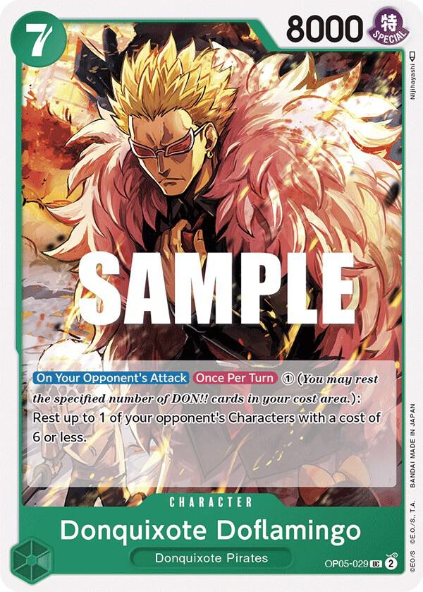 Donquixote Doflamingo 029 onepiece card