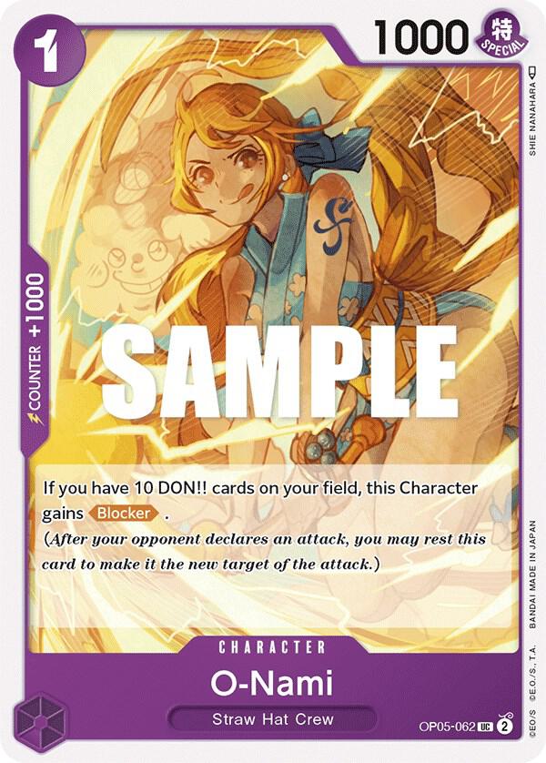 O Nami onepiece card