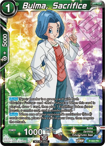 Bulma, Sacrifice (Zenkai Series Tournament Pack Vol.6)