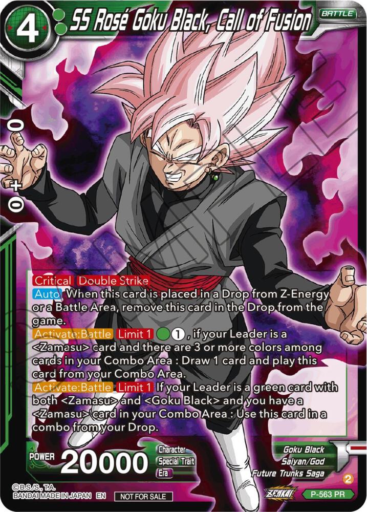 SS Rose Goku Black, Call of Fusion (Zenkai Series Tournament Pack