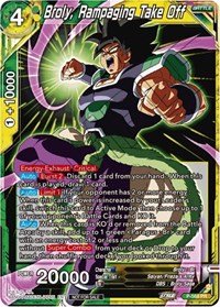 Broly, Rampaging Take Off (Zenkai Series Tournament Pack Vol.6) card art