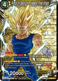 Prince of Destruction Vegeta, Final Attack (Zenkai Series Tournament Pack Vol.6) (Winner) card art