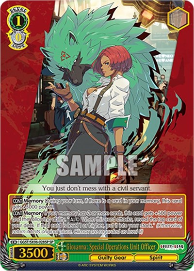 Giovanna: Special Operations Unit Officer (SP) card