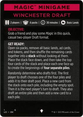 Magic Minigame: Winchester Draft