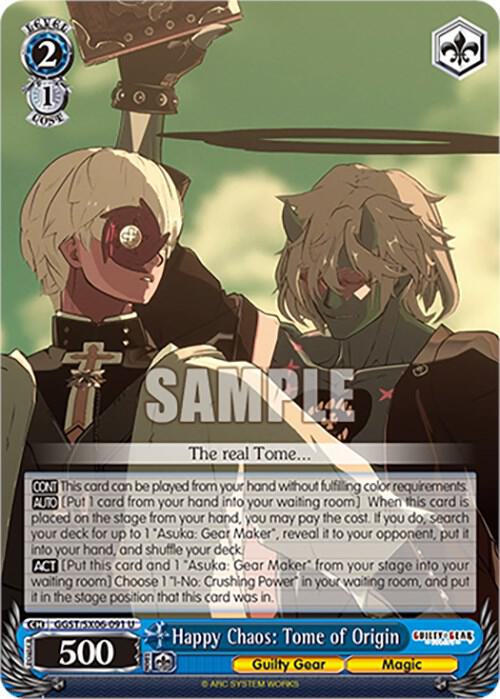 Happy Chaos: Tome of Origin - Guilty Gear -Strive- - Weiss Schwarz