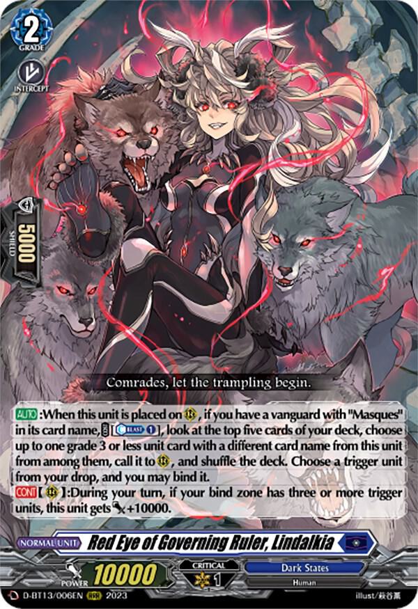 Red Eye of Governing Ruler, Lindalkia