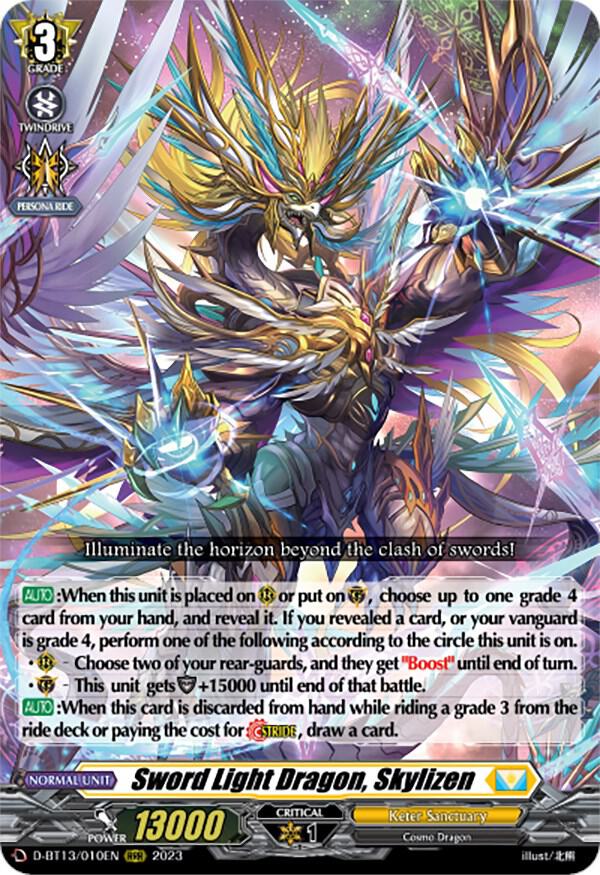 Sword Light Dragon, Skylizen - D-BT13: Flight of Chakrabarthi Sword Light Dragon, Skylizen - D-BT13: Flight of Chakrabarthi