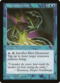 Wave Elemental - Mirage - Magic: The Gathering card