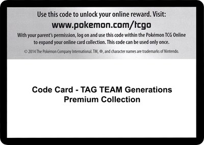 Code Card - TAG TEAM Generations Premium Collection