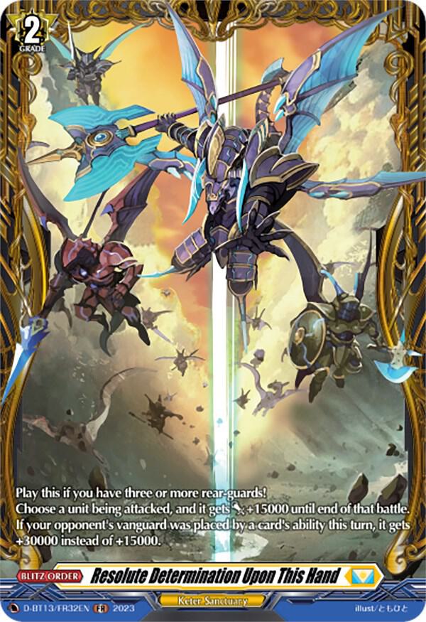 Resolute Determination Upon This Hand (FR)