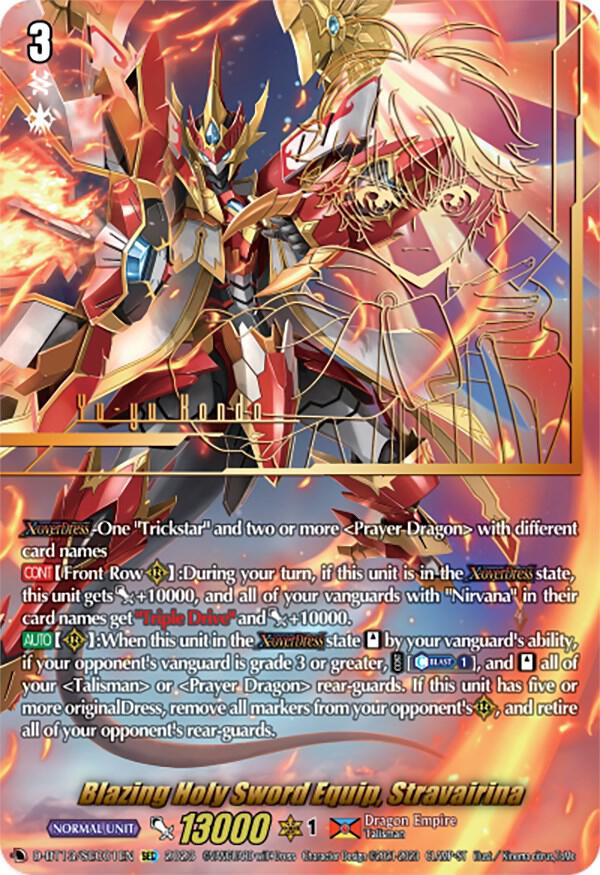 Blazing Holy Sword Equip, Stravairina (SEC) - D-BT13: Flight of