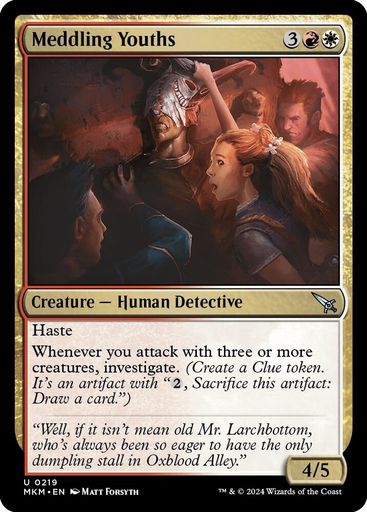 Meddling Youths 219 card