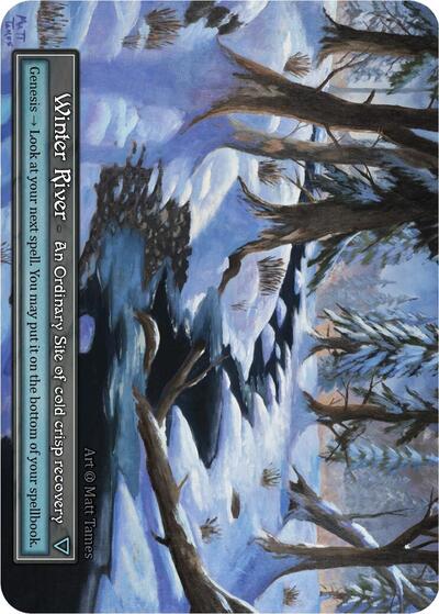Winter River (Foil) (Box Topper) Alpha card price