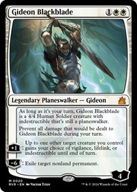 Gideon Blackblade - Ravnica Remastered - Magic: The Gathering card