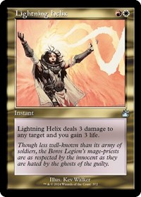 Lightning Helix (Retro Frame) - Ravnica Remastered - Magic: The Gathering card