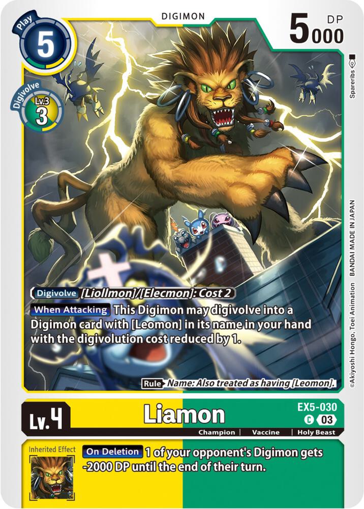 Liamon - Animal Colosseum - Digimon Card Game - TCGplayer.com