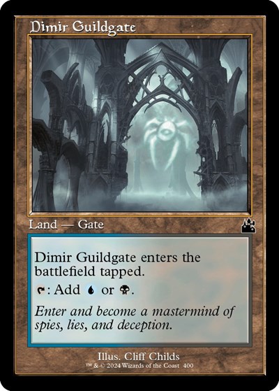 Dimir Guildgate Retro Frame