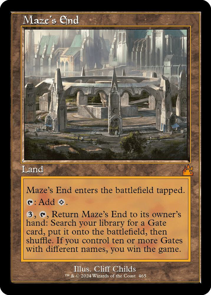 Maze's End (Retro Frame) - Ravnica Remastered - Magic: The