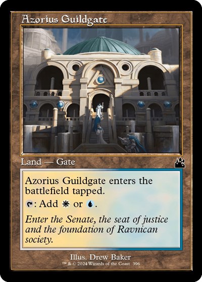 Azorius Guildgate Retro Frame