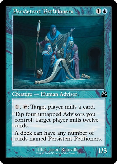 Persistent Petitioners (Retro Frame) from RVR #316, Magic: The Gathering card