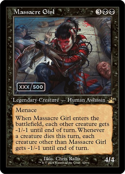 Massacre Girl (Retro Frame) (Serial Numbered)