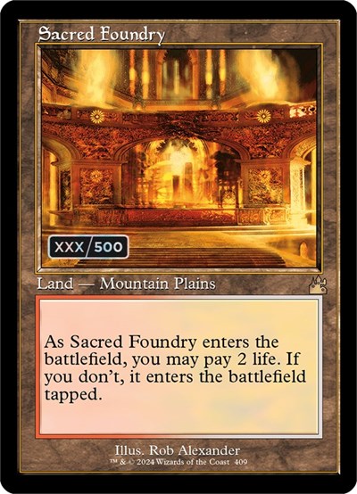 Sacred Foundry (Retro Frame) (Serial Numbered)