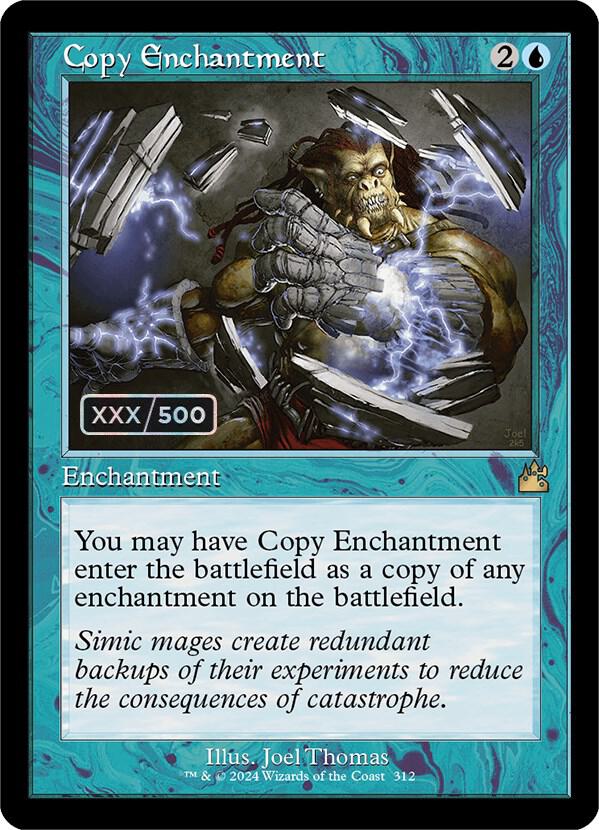 Copy Enchantment (Retro Frame) (Serial Numbered) - Ravnica Remastered ...