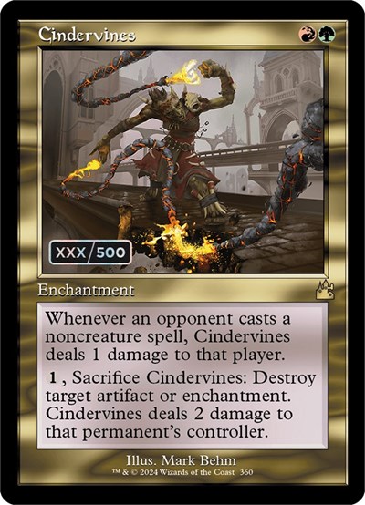 Cindervines (Retro Frame) (Serial Numbered)