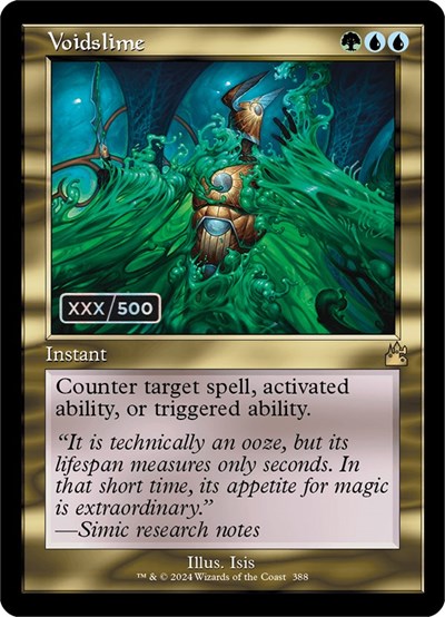 Voidslime (Retro Frame, Serialized) from RVR #388z, Magic: The Gathering card