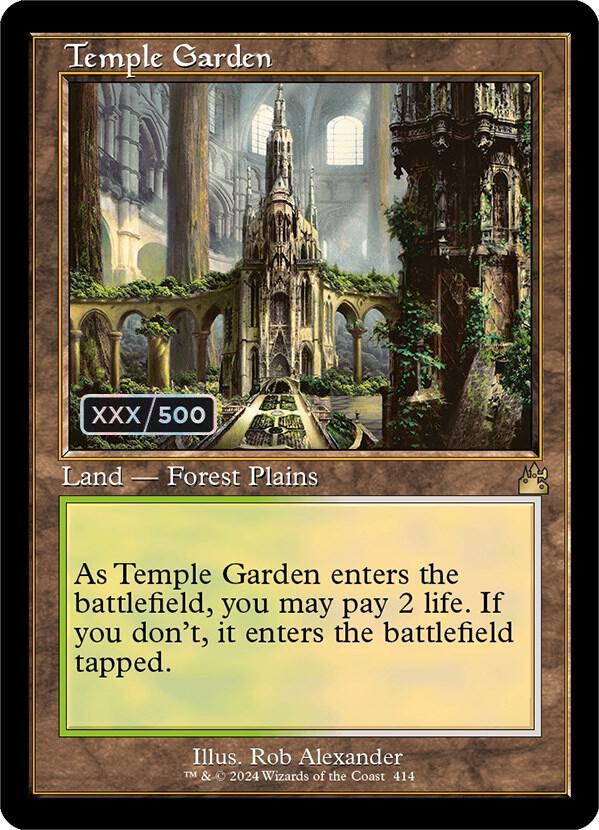 Temple Garden (Retro Frame) (Serial Numbered) - Ravnica