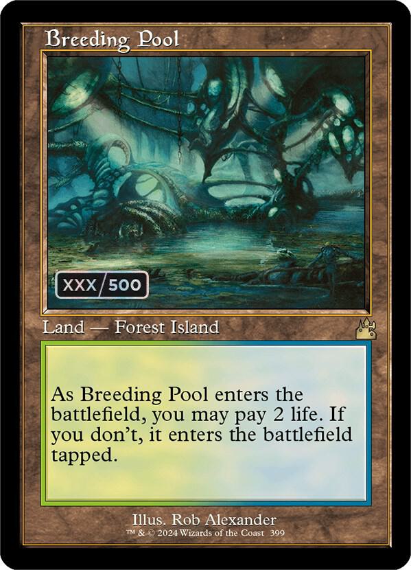 Breeding Pool (Retro Frame) (Serial Numbered) - Ravnica