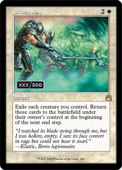 Ghostway (Retro Frame, Serialized) from RVR #308z, Magic: The Gathering card