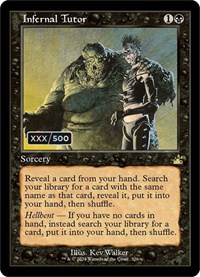 Infernal Tutor (Retro Frame) (Serial Numbered) - Ravnica Remastered - Magic: The Gathering card